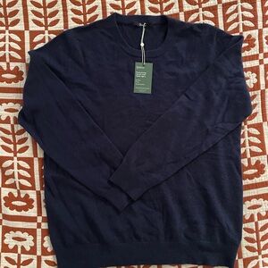 NWT Quince Navy Blue Men's Sweater